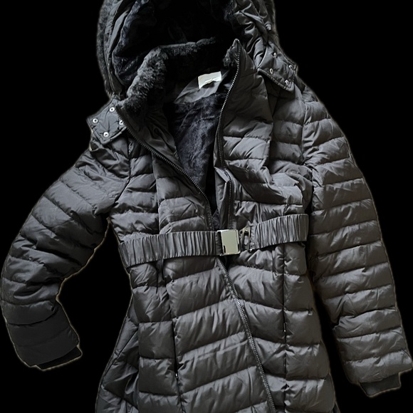 Seraphine Maternity Belted Down Jacket Size 12 - Picture 1 of 3